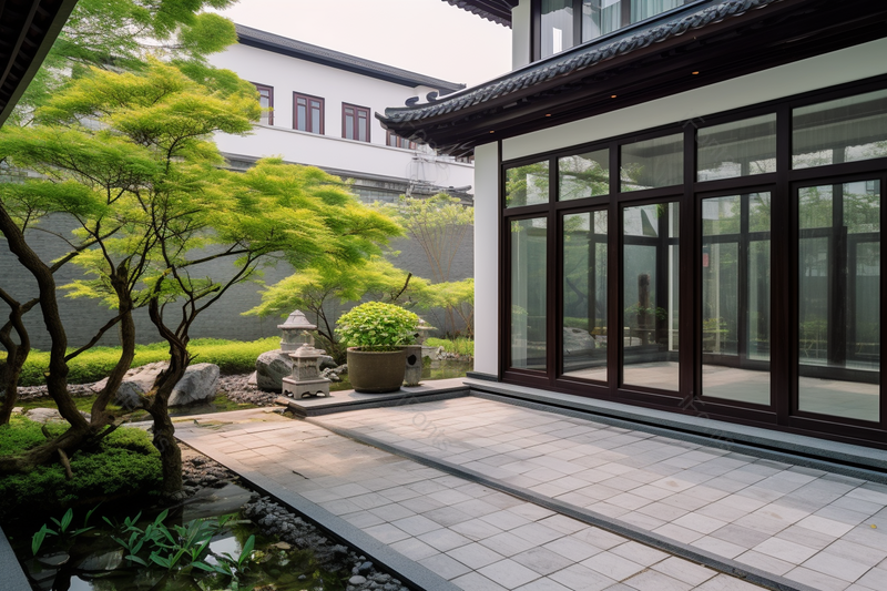 建筑景观别墅样板间庭院绿化环境,高清,摄影图,摄影图片,图片大全,摄影图免费下载